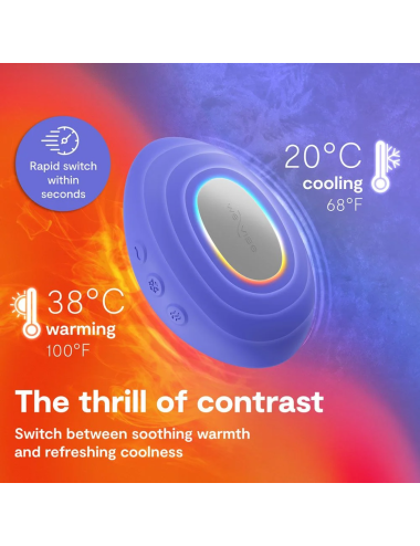 WE-VIBE - VIBRATORE RISCALDANTE E RAFFREDDANTE A TEMPERATURA INTENSIVA, COLORE BLU LAVANDA