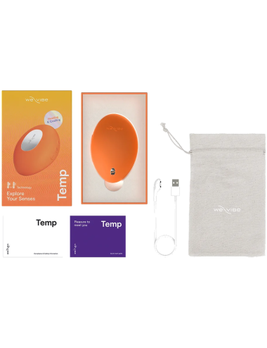 WE-VIBE - VIBRATORE RISCALDANTE E RAFFREDDANTE A TEMPERATURA ARANCIONE