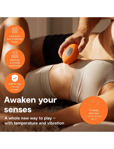 WE-VIBE - VIBRATORE RISCALDANTE E RAFFREDDANTE A TEMPERATURA ARANCIONE