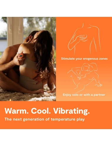 WE-VIBE - VIBRATORE RISCALDANTE E RAFFREDDANTE A TEMPERATURA ARANCIONE