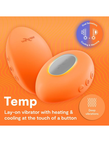 WE-VIBE - VIBRATORE RISCALDANTE E RAFFREDDANTE A TEMPERATURA ARANCIONE
