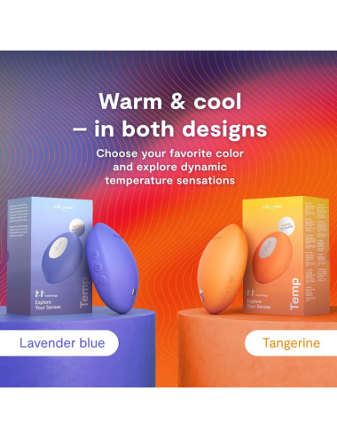 WE-VIBE - VIBRATORE RISCALDANTE E RAFFREDDANTE A TEMPERATURA ARANCIONE