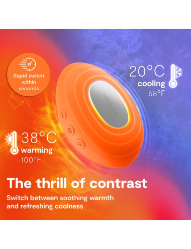 WE-VIBE - VIBRATORE RISCALDANTE E RAFFREDDANTE A TEMPERATURA ARANCIONE