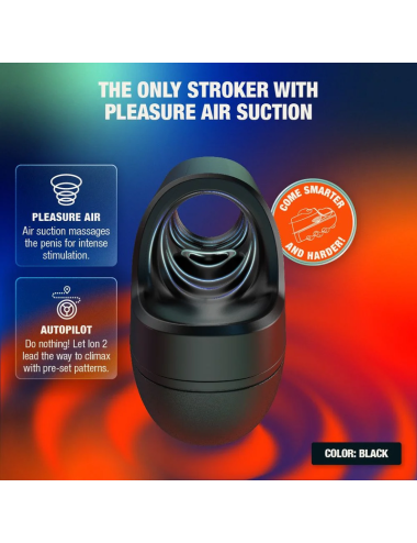 ARCWAVE - ION 2 STROKER MASCHILE CON STIMOLAZIONE A ONDE D'ARIA PULSANTI NERO