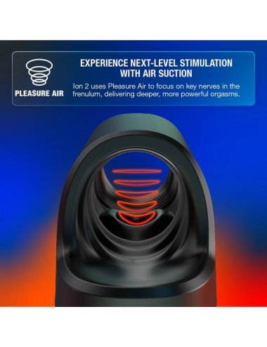 ARCWAVE - ION 2 STROKER MASCHILE CON STIMOLAZIONE A ONDE D'ARIA PULSANTI NERO