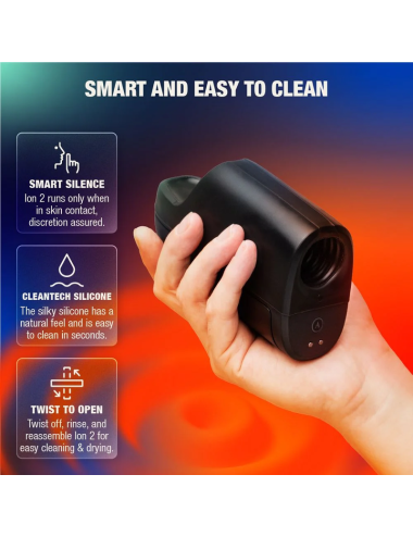 ARCWAVE - ION 2 STROKER MASCHILE CON STIMOLAZIONE A ONDE D'ARIA PULSANTI NERO
