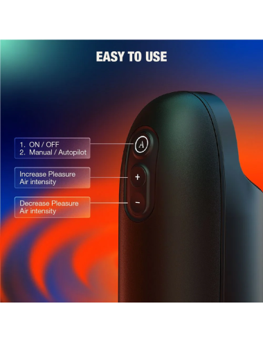 ARCWAVE - ION 2 STROKER MASCHILE CON STIMOLAZIONE A ONDE D'ARIA PULSANTI NERO