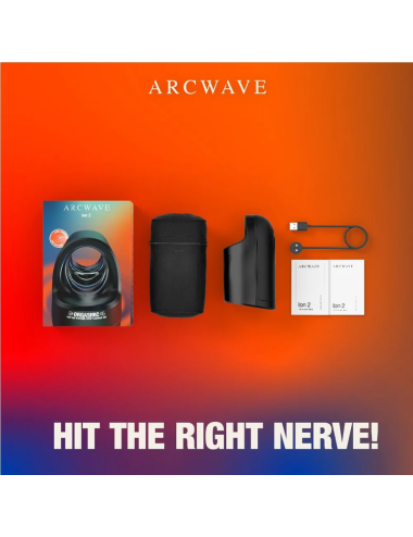 ARCWAVE - ION 2 STROKER MASCHILE CON STIMOLAZIONE A ONDE D'ARIA PULSANTI NERO