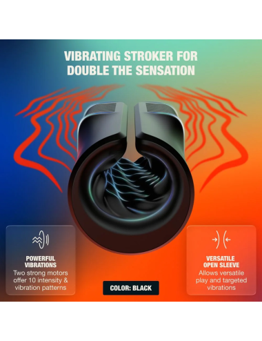 ARCWAVE - ZING STROKER MASCHILE VIBRANTE CON DOPPIO MOTORE NERO