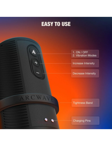 ARCWAVE - ZING STROKER MASCHILE VIBRANTE CON DOPPIO MOTORE NERO