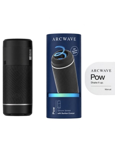 ARCWAVE - POW STROKER MANUALE CON CONTROLLO DELL'ASPIRAZIONE NERO