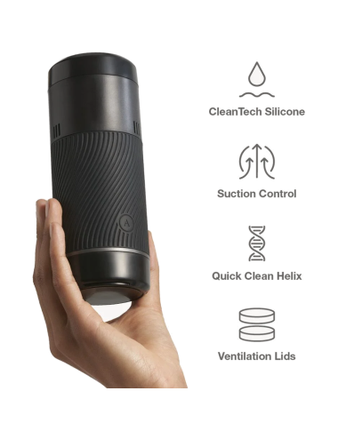 ARCWAVE - POW STROKER MANUALE CON CONTROLLO DELL'ASPIRAZIONE NERO