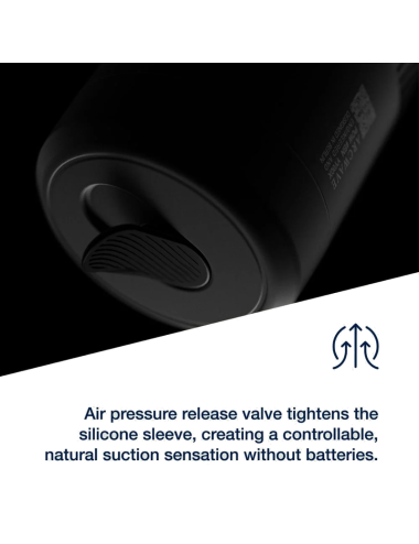 ARCWAVE - POW STROKER MANUALE CON CONTROLLO DELL'ASPIRAZIONE NERO