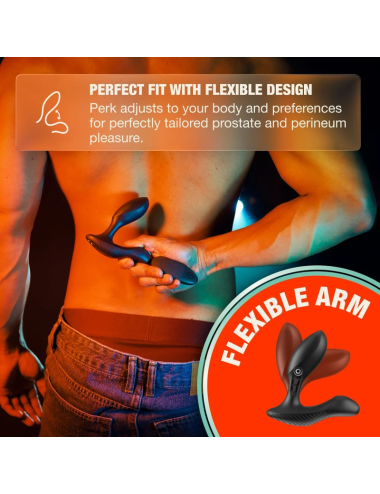 ARCWAVE - PERK MASSAGGIATORE PROSTATICO VIBRANTE CON DOPPIO MOTORE E TELECOMANDO NERO