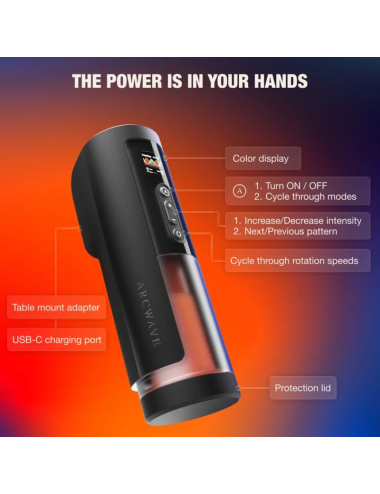 ARCWAVE - THRUSTER STROKER MASCHILE AUTOMATICO CON SPINTA, ROTAZIONE E CONTROLLO