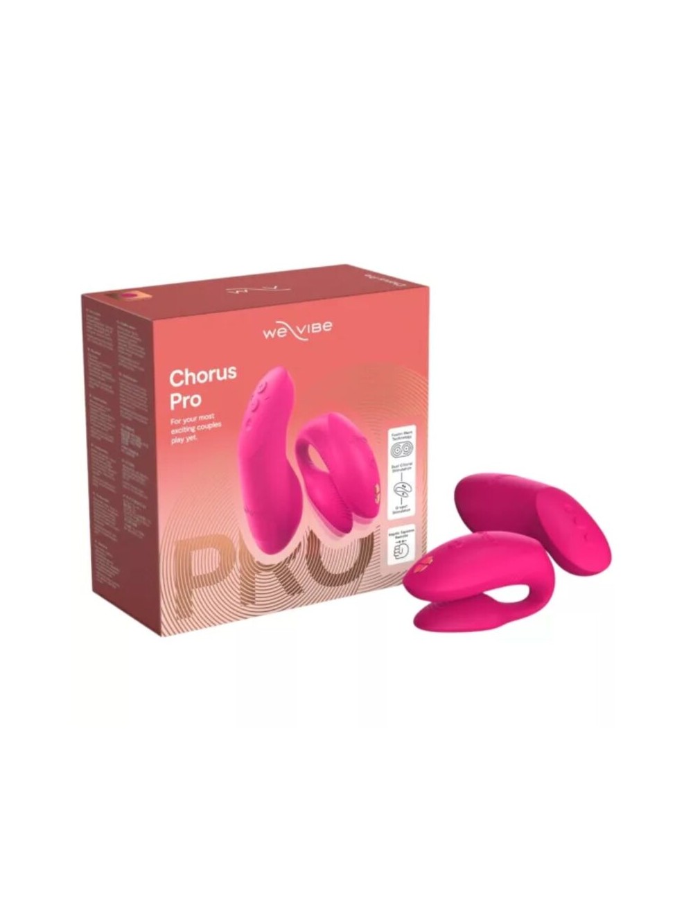 WE-VIBE - VIBRATORE PER COPPIE CHORUS PRO PREMIUM ROSA ELETTRICO