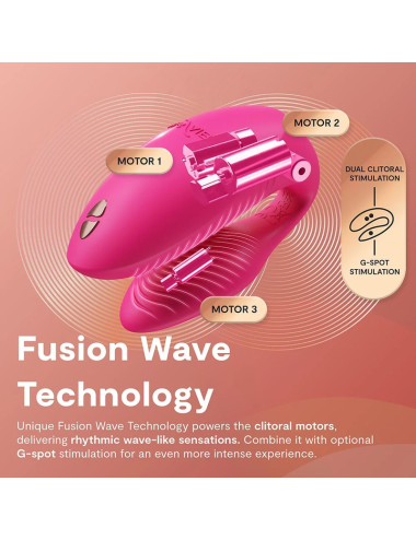 WE-VIBE - VIBRATORE PER COPPIE CHORUS PRO PREMIUM ROSA ELETTRICO