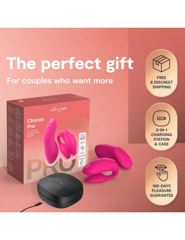 WE-VIBE - VIBRATORE PER COPPIE CHORUS PRO PREMIUM ROSA ELETTRICO