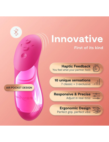 WE-VIBE - VIBRATORE PER COPPIE CHORUS PRO PREMIUM ROSA ELETTRICO
