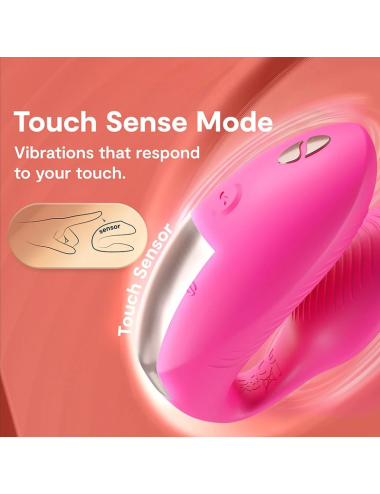 WE-VIBE - VIBRATORE PER COPPIE CHORUS PRO PREMIUM ROSA ELETTRICO