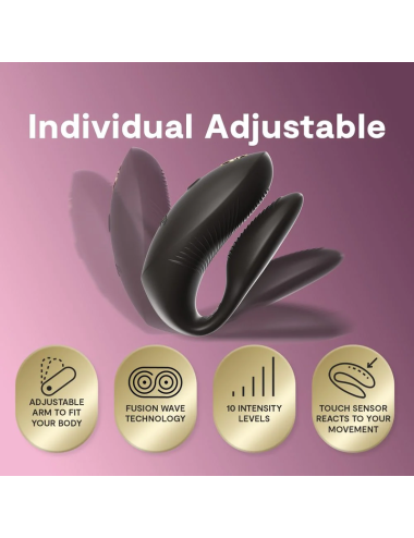 WE-VIBE - VIBRATORE PER COPPIE CHORUS PRO PREMIUM NERO SATINATO