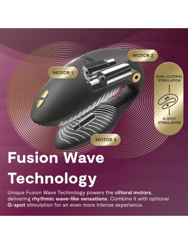 WE-VIBE - VIBRATORE PER COPPIE CHORUS PRO PREMIUM NERO SATINATO