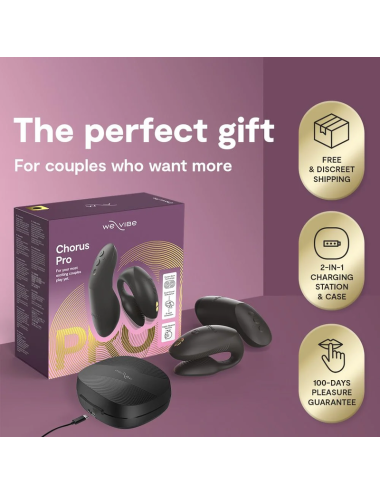 WE-VIBE - VIBRATORE PER COPPIE CHORUS PRO PREMIUM NERO SATINATO