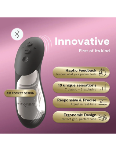 WE-VIBE - VIBRATORE PER COPPIE CHORUS PRO PREMIUM NERO SATINATO