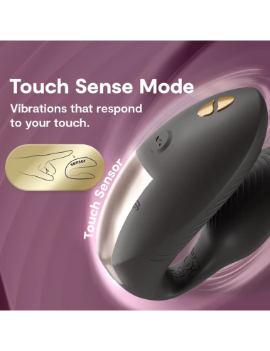 WE-VIBE - VIBRATORE PER COPPIE CHORUS PRO PREMIUM NERO SATINATO