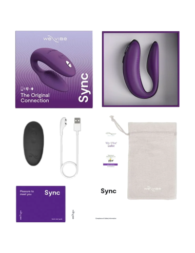 WE-VIBE - VIBRATORE PER COPPIE REGOLABILE SYNC 2 VIOLA